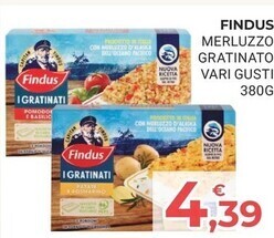Eté Findus merluzzo gratinato offerta