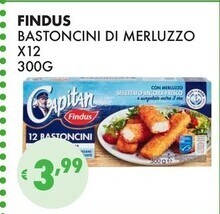 Eté Findus bastoncini di merluzzo x12 offerta