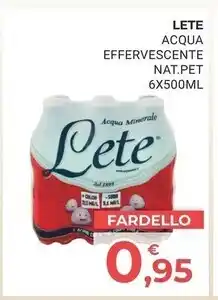 Eté Lete acqua effervescente natural pet offerta