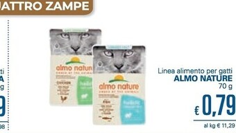 Unes Almo nature linea alimento per gatti offerta