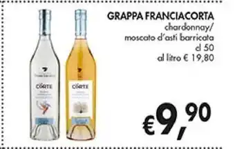 Coal Franciacorta grappa offerta