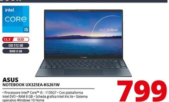 Comet Asus notebook ux325ea-kg261w offerta
