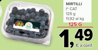 Todis MIRTILLI 125 g offerta