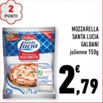 Conad Margherita MOZZARELLA SANTA LUCIA GALBANI julienne 150g offerta