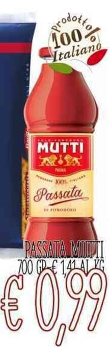 PASSATA MUTTI 700 GR