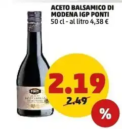 PENNY Ponti aceto balsamico di modena igp offerta