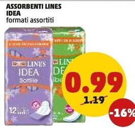 PENNY Lines assorbenti idea offerta