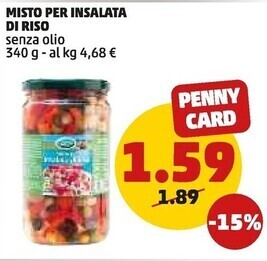 PENNY Misto per insalata di riso senza olio offerta
