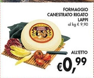 Coal Formaggio canestrato rigato lappi offerta