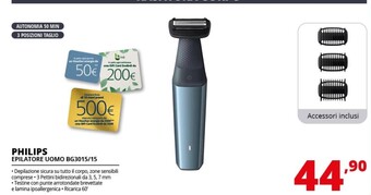 Comet Philips epilatore uomo bg3015/15 offerta