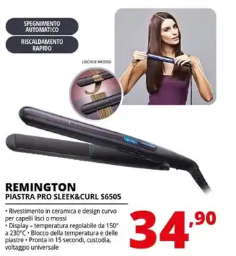 Comet Remington piastra pro sleek & curl s6505 offerta