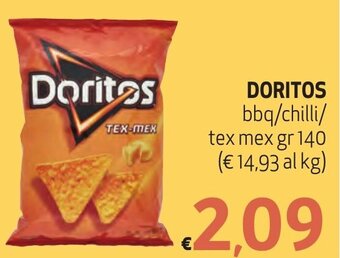DORITOS bbq/chilli/ tex mex gr 140