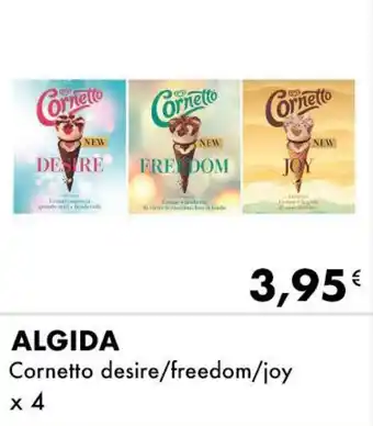 Iper Tosano ALGIDA Cornetto desire/freedom/joy x 4 offerta