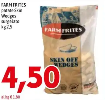 FARM FRITES patate Skin Wedges surgelato kg 2,5