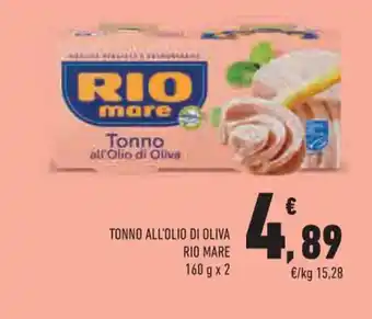 Conad Margherita TONNO ALL'OLIO DI OLIVA RIO MARE 160 g x 2 offerta