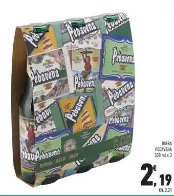 Conad Margherita BIRRA PEDAVENA 330 ml x 3 offerta