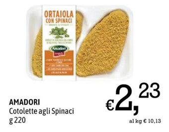 A&O AMADORI Cotolette agli Spinaci g 220 offerta