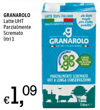 A&O GRANAROLO Latte UHT Parzialmente Scremato litri 1 offerta