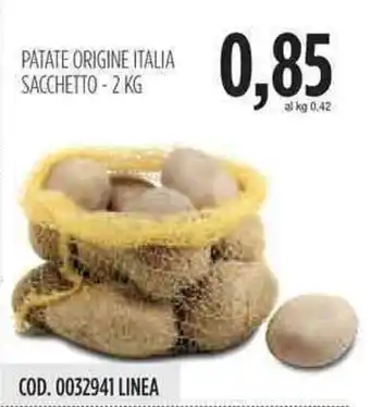 Carico Cash & Carry Patate Origine Italia Sacchetto - 2kg offerta
