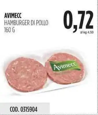 Avimecc Hamburger di Pollo 160g