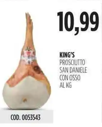 Carico Cash & Carry King's San Daniele Prosciutto con Osso offerta