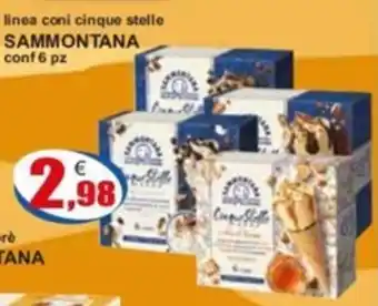 linea coni cinque stelle SAMMONTANA conf 6 pz