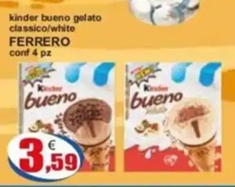 kinder bueno gelato classico/white FERRERO conf 4 pz