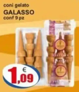 Iperstore Barletta coni gelato GALASSO conf 9 pz offerta