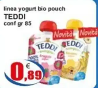 linea yogurt bio pouch TEDDI conf gr 85