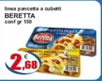 linea pancetta a cubetti BERETTA conf gr 150