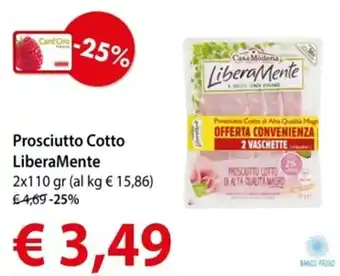 Prosciutto Cotto LiberaMente 2x110 gr