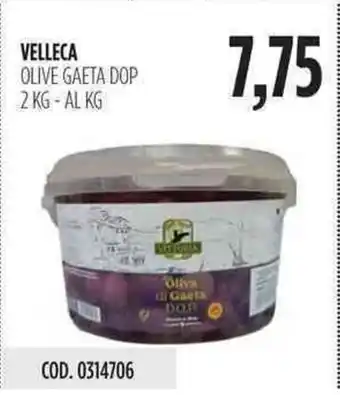 Carico Cash & Carry Velleca Olive Gaeta DOP 2kg offerta