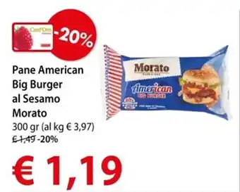 Pane American Big Burger al Sesamo Morato 300 gr