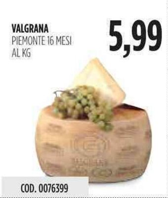 Carico Cash & Carry Valgrana Piemonte 16 mesi offerta