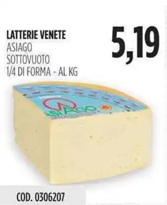 Carico Cash & Carry Venete Latteria 1/4 offerta