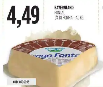 Carico Cash & Carry Bayernland Fontal 1/4 offerta