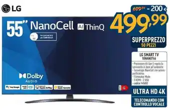 Sinergy LG SMART TV 55NAN0766 offerta