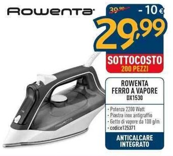 ROWENTA FERRO A VAPORE DX1530