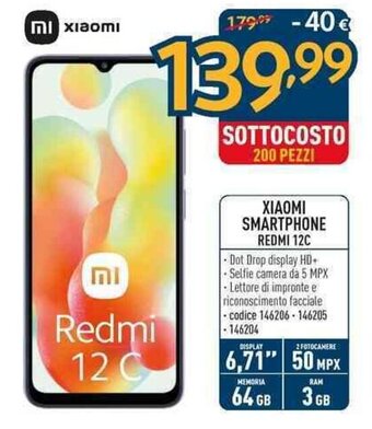 Sinergy XIAOMI SMARTPHONE REDMI 12C offerta