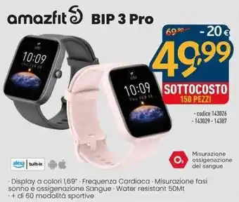 Sinergy amazfit BIP 3 Pro offerta