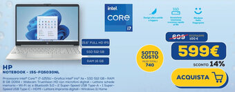 Euronics HP NOTEBOOK - 15S-FQ5030NL offerta
