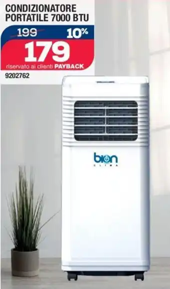 Bricofer CONDIZIONATORE PORTATILE 7000 BTU offerta