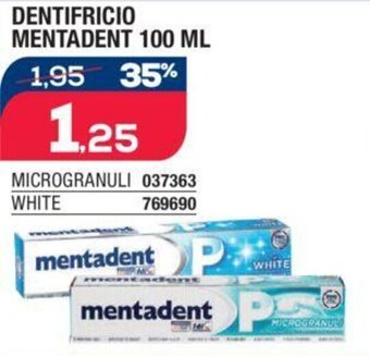 Bricofer DENTIFRICIO MENTADENT 100 ML offerta