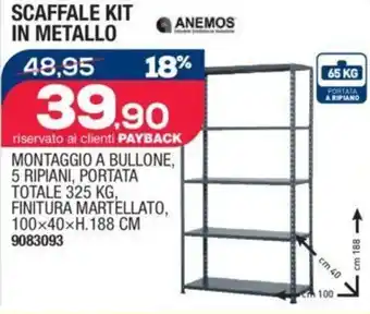 Bricofer SCAFFALE KIT IN METALLO offerta