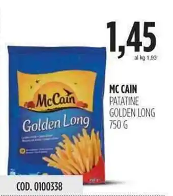 Carico Cash & Carry McCain Golden Long Patatine 750g offerta