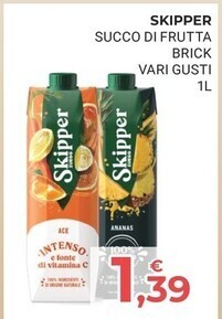 Skipper succo di frutta brick