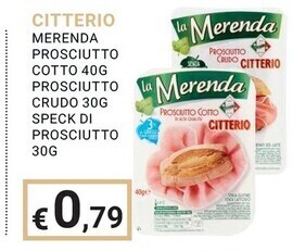 Eté Citterio merenda prosciutto cotto offerta