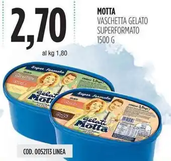 Carico Cash & Carry Motta Vaschetta Gelato Superformato 1500g offerta
