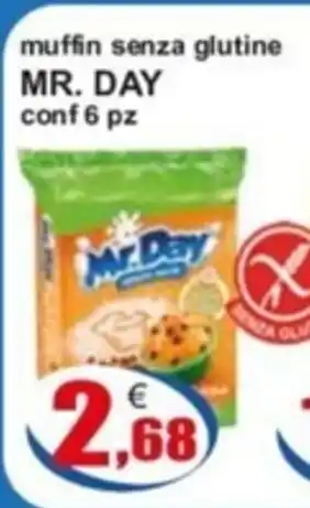 muffin senza glutine MR. DAY conf 6 pz