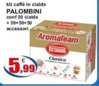 kit caffè in cialde PALOMBINI conf 50 cialde +50+50+50 accessori